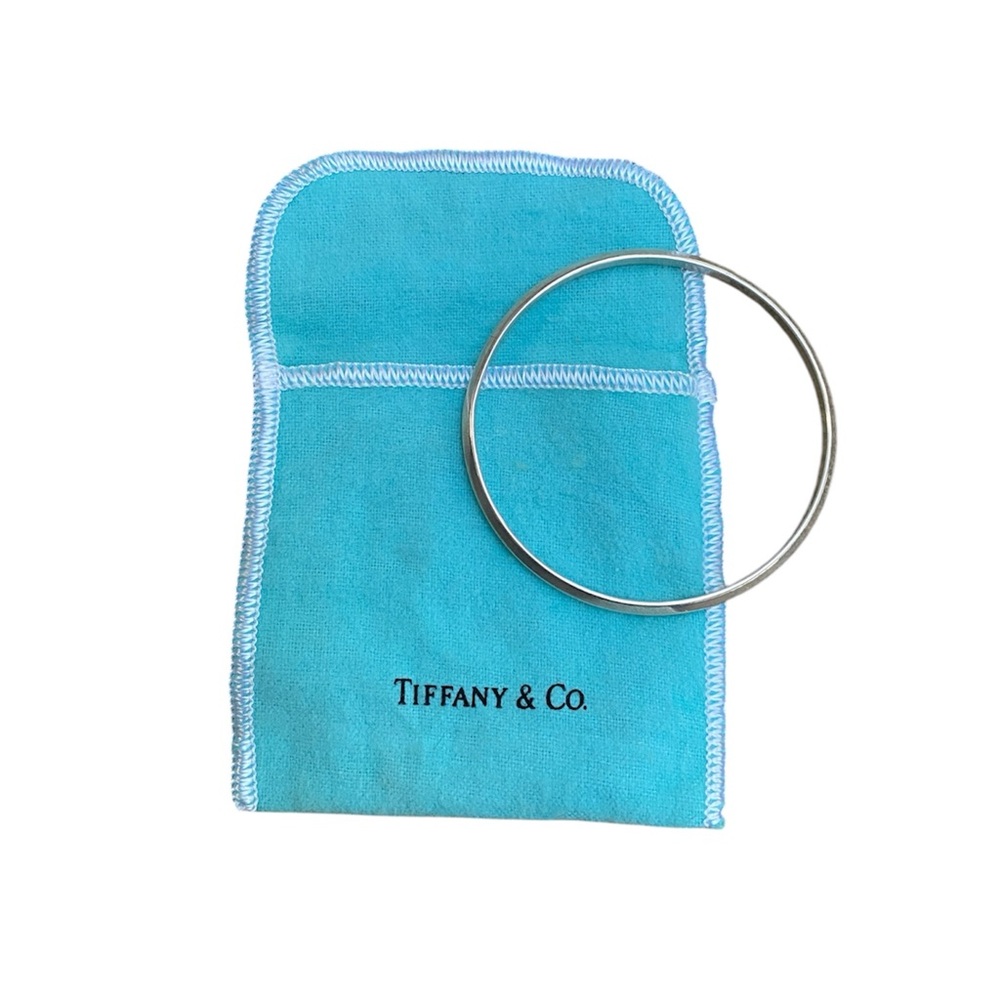 Tiffany & Co. Simple Sterling Silver Bangle Bracelet